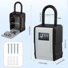 Key Safe with 4 Number Codes, Key Cabinet with Removable