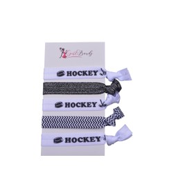 Infinity Collection Hockey Hair Accessories, Hockey Hair Ties, No Crease Hockey Hair Elastics Set