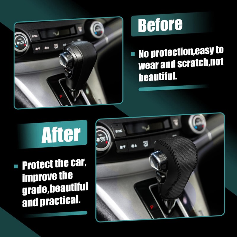 MACHSWON Car Gear Shift Knob Cover Protector for Honda CR-V