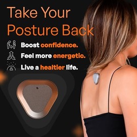 Corrector de postura Straight Plus impulsado por IA – Férula inteligente para la parte superior de la espalda – Soporte de trabajo de oficina – Correc