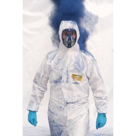 BODYGARD 5PACK Hazmat Suit Disposable Coverall Protective Coverall PPE Hazmat Suits Painters Suit Breathable Water proof (EXTRA LARGE)