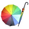 튼튼한 장마철 레인보우 자동 우양산 무지개 장우산 (WFJ84IL) Durable Rainy Season Rainbow Automatic Umbrella (WFJ84IL)