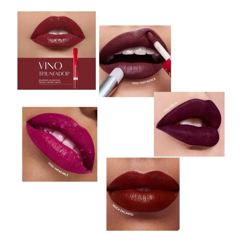 Labial Duo Tatto Esika 36h No Transfer 5 Pzas Colorfix