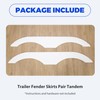 HECASA Trailer Fender Skirts Pair Tandem for RVs Campers and