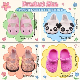 Scarpe per bambole 4 paia