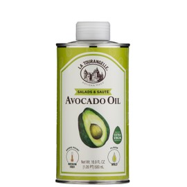 La Tourangelle Avocado Oil 16.9 Fl Oz, All-Natural, Artisanal, Great for Salads, Fruit, Fish or Vegetables, Buttery Flavor