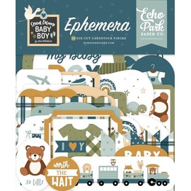 Special Delivery Baby Boy Ephemera Multicolor