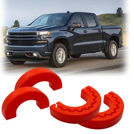 FORZEEY Tow Hook Covers fit for Chevy Silverado Accessories 1500 2007-2024 Front Hitch Cover(Red-4PCS)