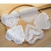 Xiufortion 11PCS Extra Large Heart Shapes Lace Applique Embroidery Organza