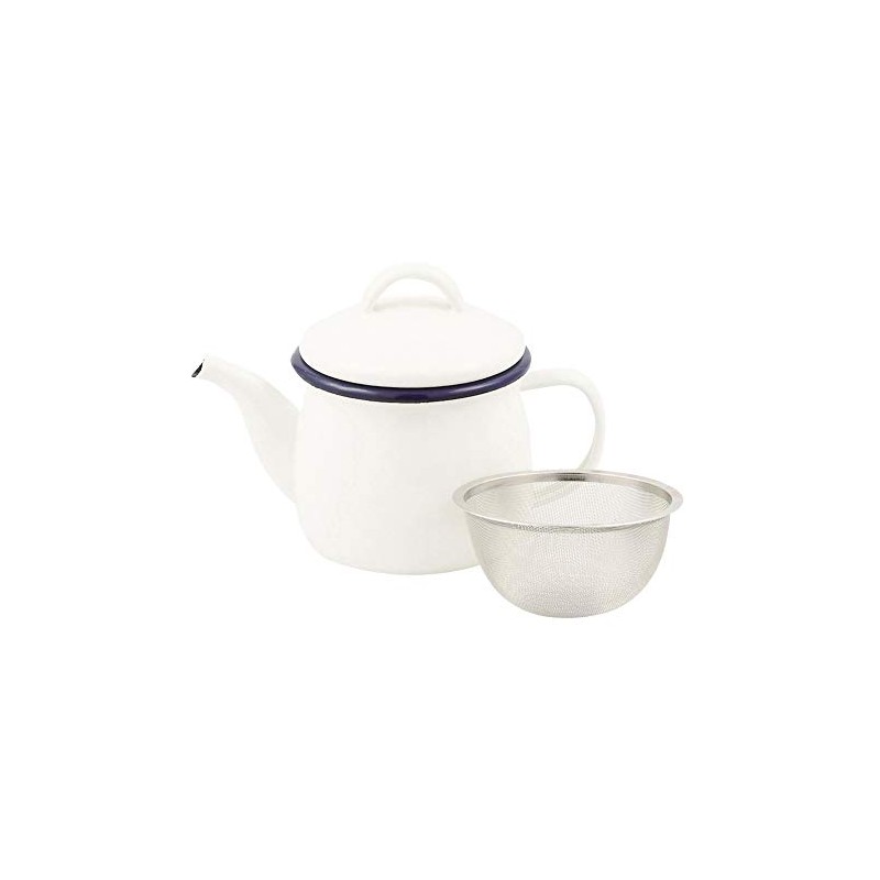 Pearl Metal HB-4414 Teapot, White, 20.8 fl oz (580 ml),