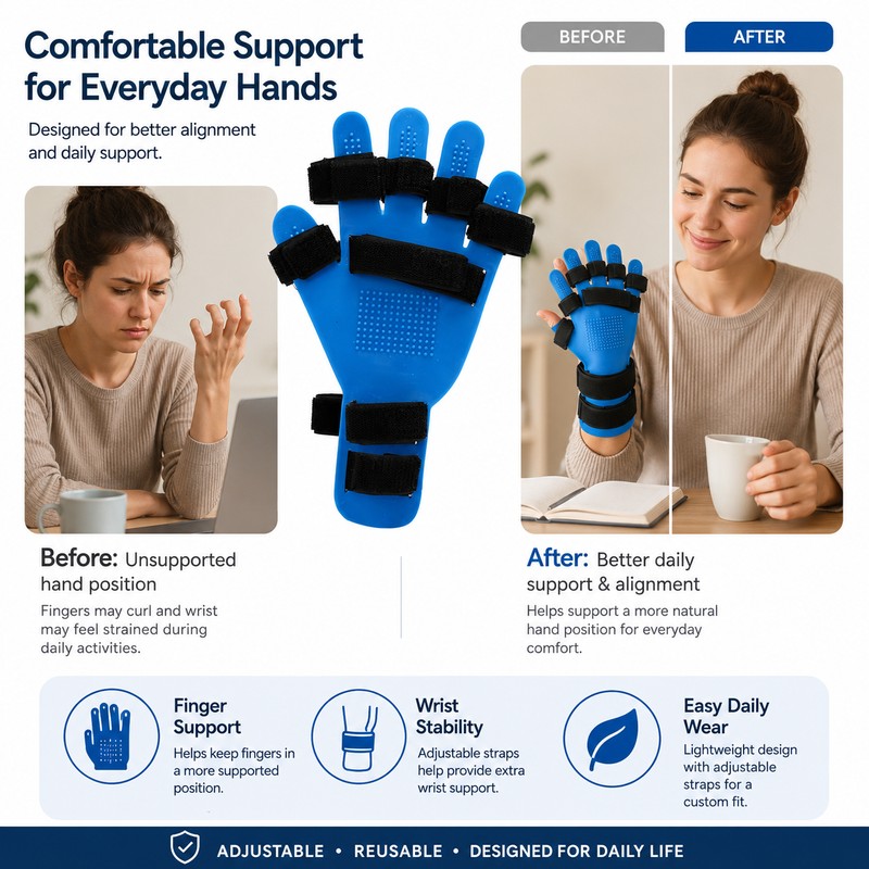 Thumb Support Hand Brace for Finger Positioning – Lightweight Wrist