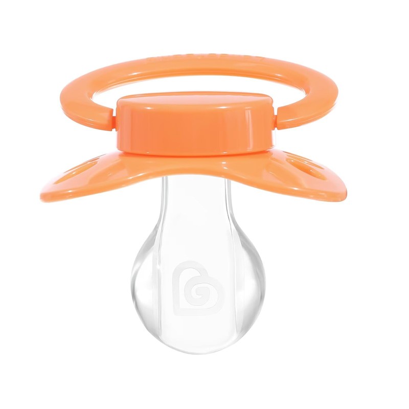 Landofgenie Adult Size Dummy Large Teat Shield Dummy Orange