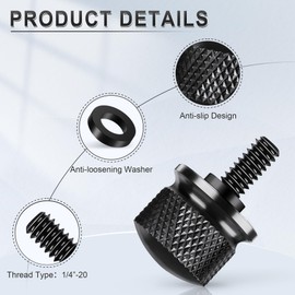 JUSTTOP Black Aluminum Seat Bolt Screw, Compatible with Harley Davidson 1996-2025, Harley Davidson Accessories