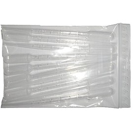 Pasteur Plaster Pipette, 3 ml, 155 mm Long, Graduated (Total 5 ml), Pack of 10