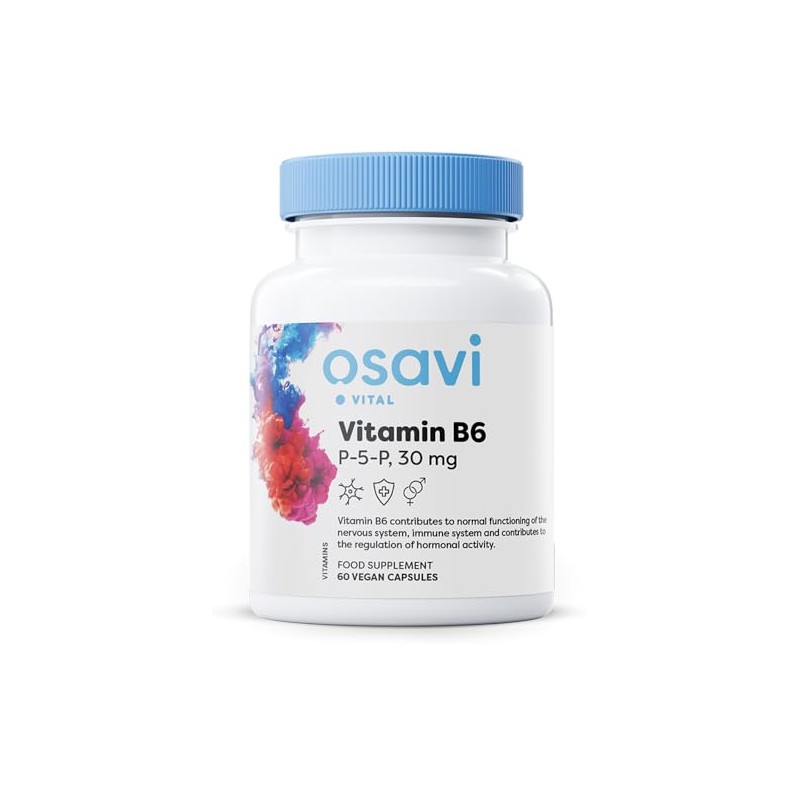 Osavi Vitamin B6 - P-5-P, 30mg - 60 Vegan caps