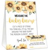 Baby Shower Games Measure The Baby Bump Game, Sunflower Theme,