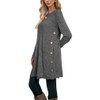 Poetsky Tunic Sweaters for Women with Pockets Side Buttons Spring