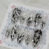 Clear Full Stone Gra Handmade Nail Tip Pedi Tip -
