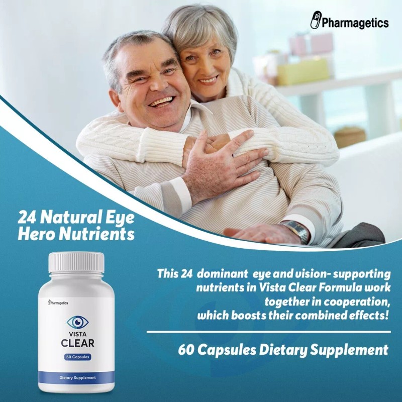 VistaClear eyes health - 5 Bottles - 300 Capsules Vista