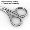 Eyebrow Trimmer Scissors with Comb Grooming Scissors for Women/Men, Easy