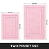 HOMEIDEAS Bathroom Rugs Sets 2 Piece, Super Soft and Absorbent