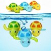 3pcs Bath Swimming Turtle Toy for Baby Toddler, Wind Up
