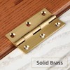 4 Pcs 1.5" Door Hinges Brass Folding Hinges for Gate