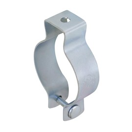 Highcraft DI-HF01 Rigid Conduit Clamp with Nut and Bolt 1'' Zinc Plated Steel, 1” - Single, Chrome