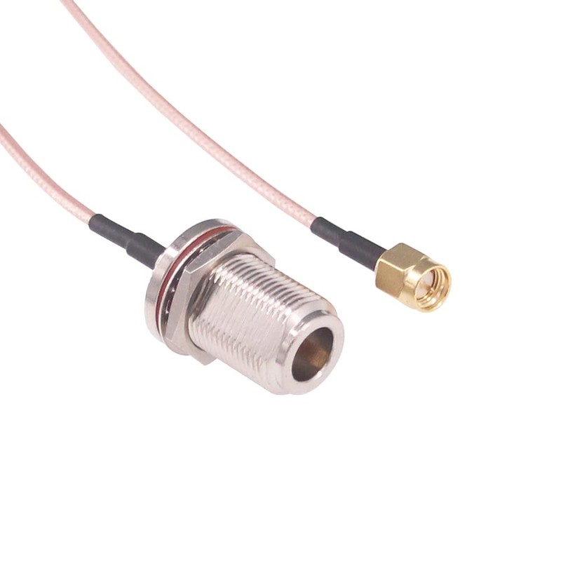 RFaha - 2 adaptadores coaxial SMA macho a N hembra
