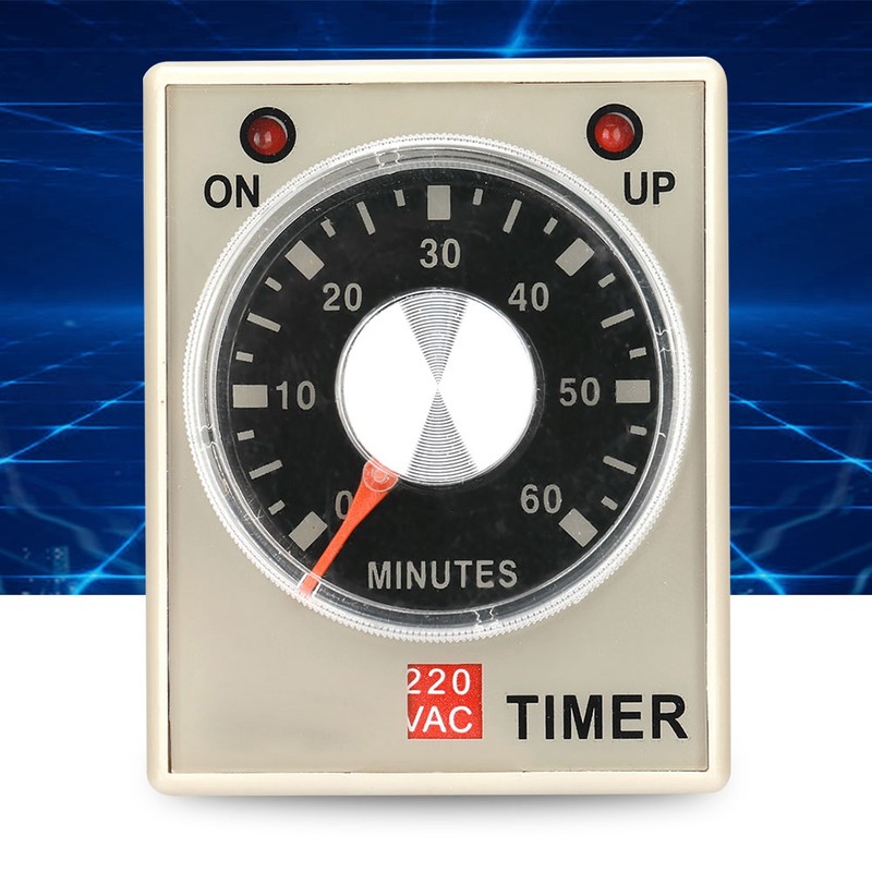 220VAC 60 Minutes Power On Delay Timer Time Relay AH3-3(60M)