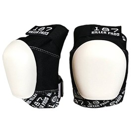 187 Killer Pads 187 Killer Pads Pro Knee Pad, Black/White, Large