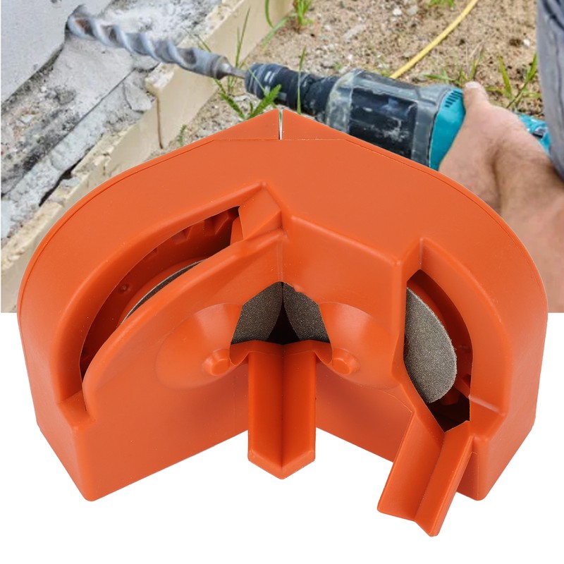 Drill Bit Grinding Sharpener Plastic Orange Effcient Versatile Electric Drill