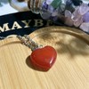 XIANNVXI Red Heart Pendant Carnelian Necklace Red Necklaces for Women