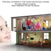 Family Doll Figures Pine Miniature People Toy Set Ornament Educational