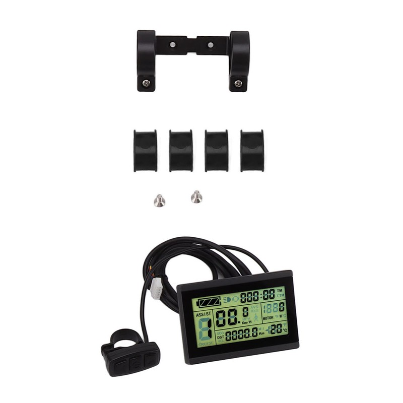 LCD3U Electric Bike LCD Display Meter ABS SM Head Electric