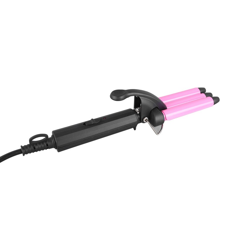 Waver Curling Iron Mini Portable 3 Barrel Hair Crimper Wand