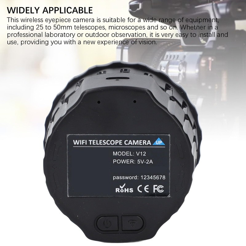 4MP Cordless Electronic Eyepiece, Wi Fi Telescope Camera, 2K Video