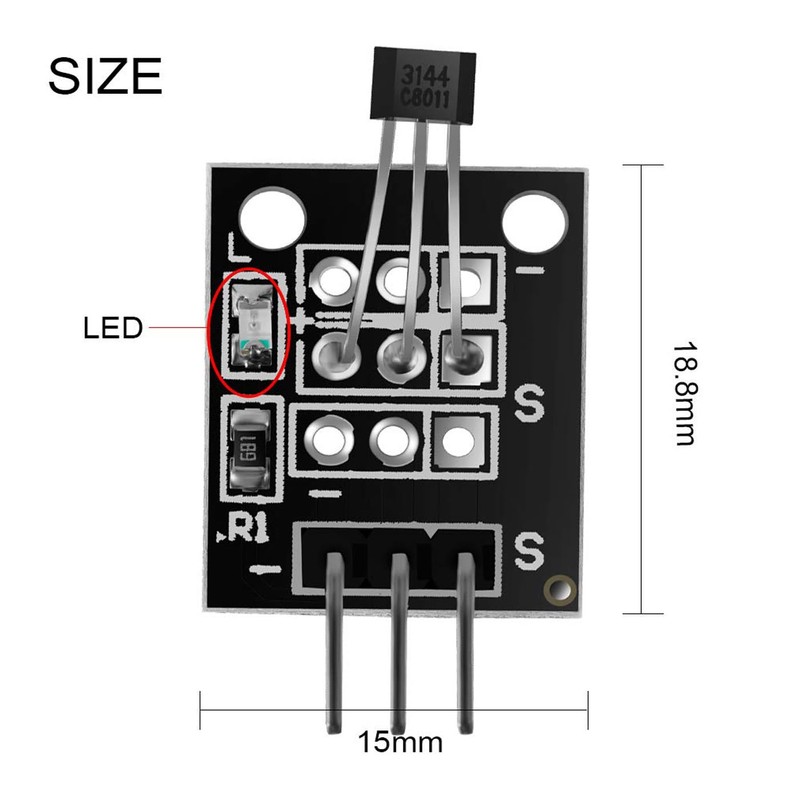 KY-003 Hall Sensor Module, Magnetic Sensor Module 5pcs