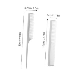 Vaguelly 2pcs Stainless Steel Pin Tail Comb Static Hair Styling Tools for Salon and Home Use for Detangling Teasing and Hair Cutting Lightweight and Durable Combs