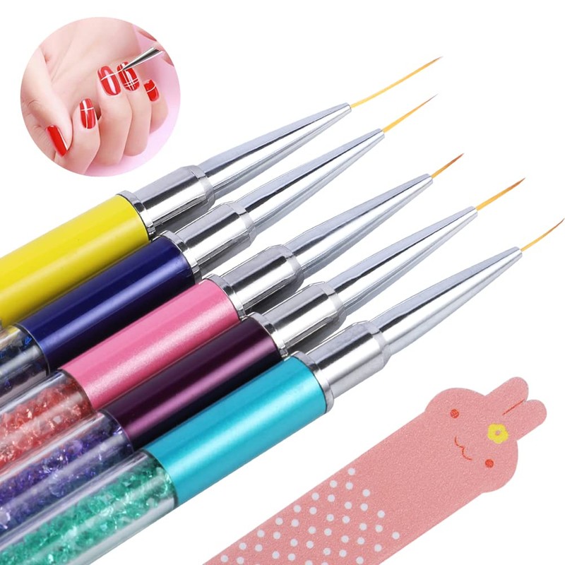 5 Pieces Nail Brush Set for Manicure, Professional Manicure Kit,