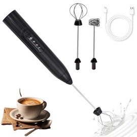 Espumador de Leche, Espumador de Leche Electrico, Agitador Electricoa Recargable por USB.Batidor de Leche Eléctrico Espumador Capuchino/Café/Huevo Adecuado para Cocinas