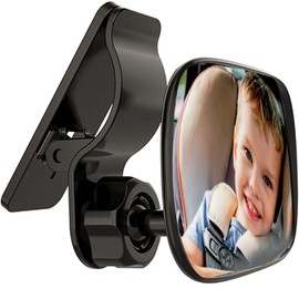 KEWAYO Automotive Interior Rearview Baby Mirror Wide Angle Convex Mirror for Infant Toddler Child Children Backseat Adjustable Rearview