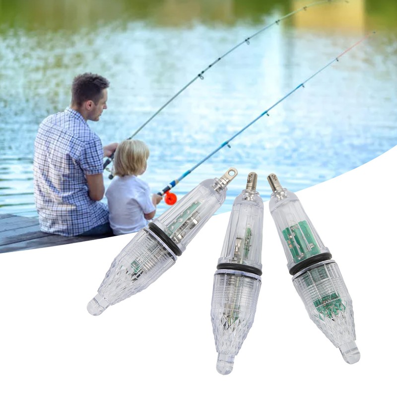 3PCS LED Underwater Fishing Light Lure Fish Bait Lure Lamp
