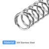 sourcing map Compression Spring, 5Pcs 304 Stainless Steel, 7mm OD,