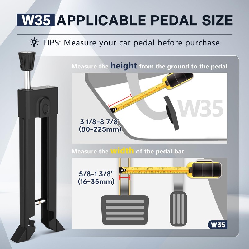 Brake Pedal Lock, Anti Theft Car Device, Universal Car Theft