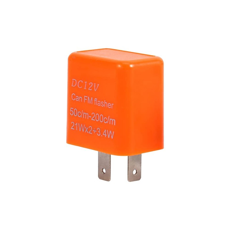 Keenso 2 Pin 12V Universal Motocicleta Turn Signal Flasher Relay,