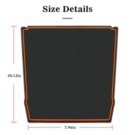 Ruautumn Auto Dashboard Mats for Subaru Crosstrek Accessories 2018-2023, for Subaru Forester Accessories 2019-2024, for Subaru Impreza 2018-2023 (Orange)