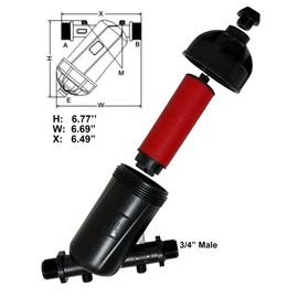 UPLYKKE Drip Irrigation Filter 1 inch Disk Y Filter - Male Pipe Thread NPT 120 Mesh for Agriculture Lawn Garden Watering and Irrigation Hose Connectors