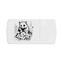'Opossum with Flowers' Pill Box with Tablet Splitter (PI00033814)