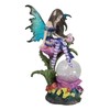 Ebros Gift Beautiful Blue Butterfly Winged Elf Pixie Fairy Sitting